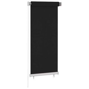 vidaXL fekete, k&uuml;lt&eacute;ri s&ouml;t&eacute;t&iacute;tő rol&oacute; 65(Sz&eacute;)x140(Ma) cm