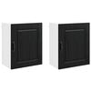 vidaXL Mosogat&oacute;g&eacute;p panel Kalmar 2 pcs Fekete t&ouml;lgy 50 x 31 x 60 cm