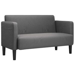 vidaXL s&ouml;t&eacute;tsz&uuml;rke kordb&aacute;rsony sz&ouml;vet loveseat kanap&eacute; 109 cm