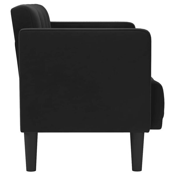 vidaXL fekete b&aacute;rsony loveseat kanap&eacute; 111 cm