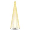 vidaXL LED Kar&aacute;csonyi Fenyő 485 cm 1632 LED Meleg feh&eacute;r Vas Fekete