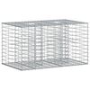 vidaXL Gabion emelt &aacute;gy 100 x 60 x 55 cm Horganyzott Ac&eacute;l Ez&uuml;st
