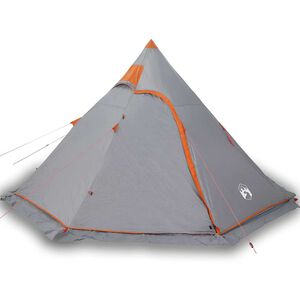 vidaXL 5 szem&eacute;lyes sz&uuml;rke v&iacute;z&aacute;ll&oacute; tipi kempings&aacute;tor