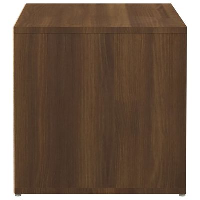 vidaXL barna tölgyszínű szerelt fa tárolódoboz 40,5 x 40 x 40 cm