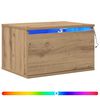 vidaXL Fali &eacute;jjeli szekr&eacute;ny Artisan t&ouml;lgy 50 x 36 x 30 cm Szerelt Fa