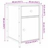 vidaXL &Eacute;jjeliszekr&eacute;ny fi&oacute;kkal &Ouml;reg fa 40 x 42 x 60 cm Faanyag
