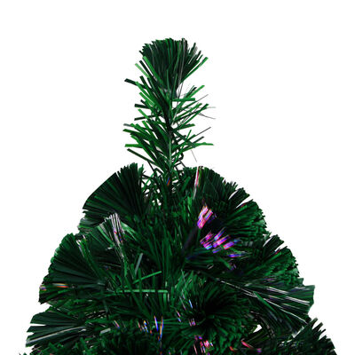 vidaXL zöld száloptikás műkarácsonyfa állvánnyal 210 cm