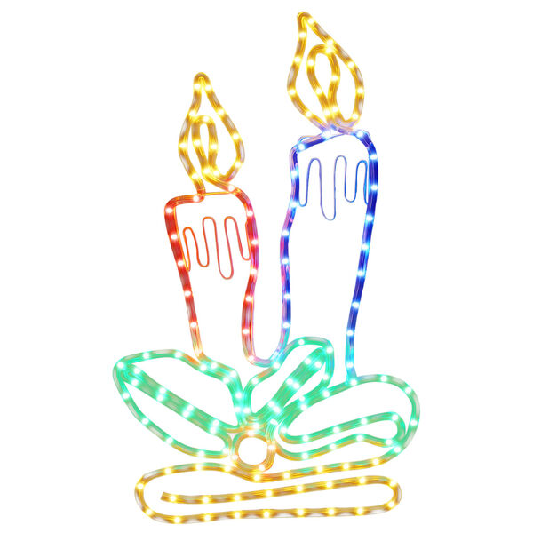 vidaXL kar&aacute;csonyi gyertyafigura 144 LED-del 70 x 42 cm