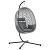 vidaXL F&uuml;ggő toj&aacute;s sz&eacute;k polirattan 104 x 100 x 191 cm
