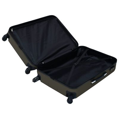 vidaXL 3 db antracitszürke ABS keményfalú gurulós bőrönd