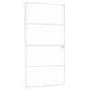vidaXL feh&eacute;r edzett &uuml;veg &eacute;s alum&iacute;nium v&eacute;kony belt&eacute;ri ajt&oacute; 102x201,5 cm