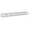 vidaXL horganyzott vas gabion kos&aacute;r fed&eacute;llel 600 x 100 x 50 cm