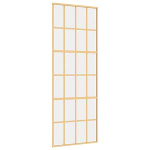 vidaXL aranysz&iacute;nű &aacute;tl&aacute;tsz&oacute; ESG &uuml;veg &eacute;s alum&iacute;nium tol&oacute;ajt&oacute; 76 x 205 cm