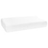 vidaXL Alv&oacute; P&aacute;rna Egysz&iacute;nű Feh&eacute;r 60 x 37 x 12,5 cm Mem&oacute;riahab