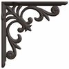 vidaXL Fali polctart&oacute;k 12 db Antik Barna 14,5 x 14,5 x 3 cm Ac&eacute;l