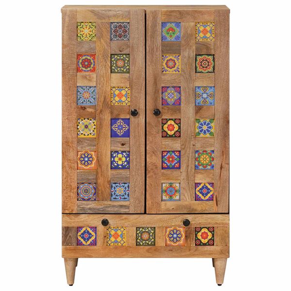 vidaXL Magasfi&uacute; fi&oacute;kkal Term&eacute;szetes 60 x 33,5 x 100 cm T&ouml;m&ouml;r Mang&oacute;f&aacute;t