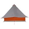 vidaXL Tipi s&aacute;tor tetővel Sz&uuml;rke &eacute;s narancs 358 x 296 x 258 cm taft