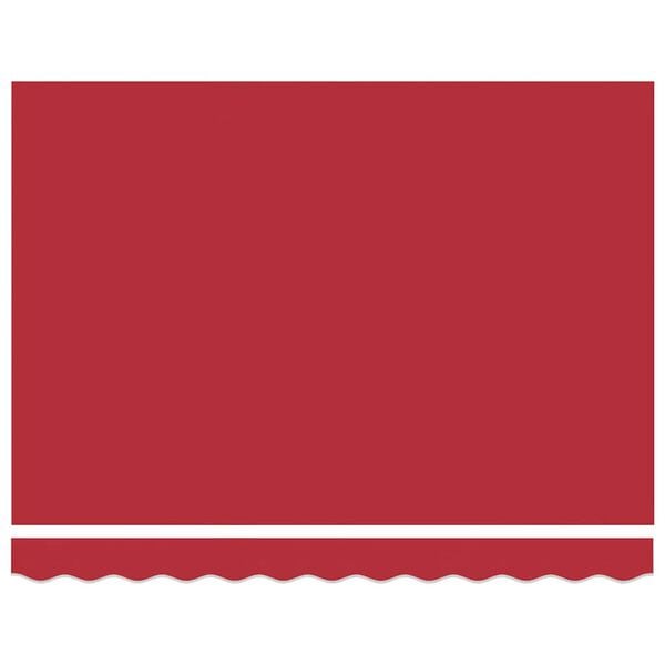 vidaXL Behúzható napellenző Piros 350 x 250 cm Poliészter és fém