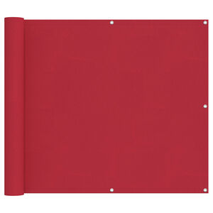 vidaXL Erk&eacute;ly Sz&uacute;nyogh&aacute;l&oacute; Piros 100 x 800 cm Oxford Sz&ouml;vet