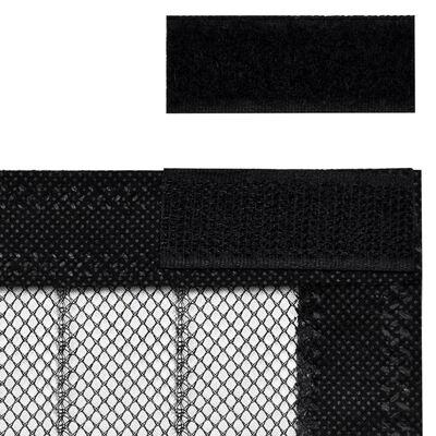 vidaXL 2 darab fekete rovarfüggöny mágneses blokkokkal 220 x 130 cm