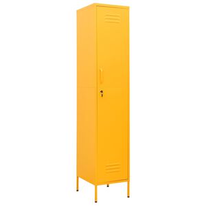 vidaXL must&aacute;rs&aacute;rga ac&eacute;l z&aacute;rhat&oacute; szekr&eacute;ny 35 x 46 x 180 cm