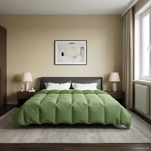 vidaXL Ny&aacute;ri Takarm&aacute;ny S&ouml;v&eacute;nyes Z&ouml;ld 240 x 260 cm Mikrosz&aacute;l