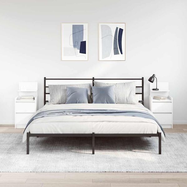 vidaXL 2 db feh&eacute;r &eacute;jjeliszekr&eacute;nyek 2 fi&oacute;kkal 38x34x80 cm