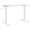 vidaXL feh&eacute;r ac&eacute;l &aacute;ll&oacute; asztalv&aacute;z (94-135) x 60 x (70-114) cm