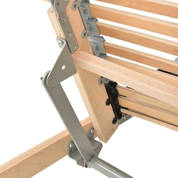 vidaXL Lécalap Barna 70 x 190 cm Tömör bükkfa