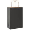 vidaXL 50 db fekete pap&iacute;rzacsk&oacute;k foganty&uacute;kkal 21x11x31 cm