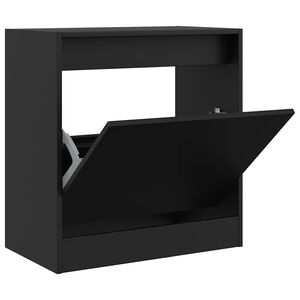 vidaXL fekete szerelt fa cipőszekr&eacute;ny 60 x 34 x 63,5 cm