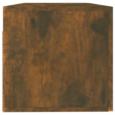 vidaXL füstös tölgy színű szerelt fa faliszekrény 100 x 36,5 x 35 cm