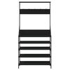 vidaXL fekete ruhafogas cipőpolccal 90x34x184 cm