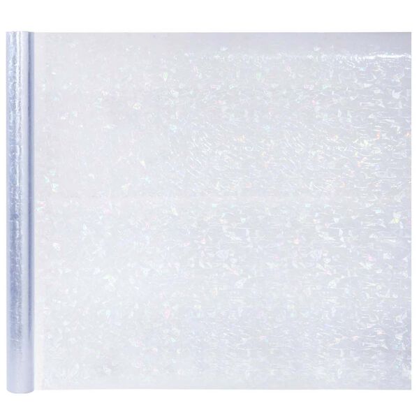 vidaXL 3 db 3D matt szivárványmintás PVC ablakfólia