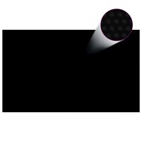vidaXL fekete, négyszögletes PE medencetakaró 500 x 300 cm