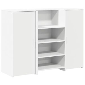 vidaXL recepci&oacute;s pult feh&eacute;r 135x50x103,5 cm szerelt fa