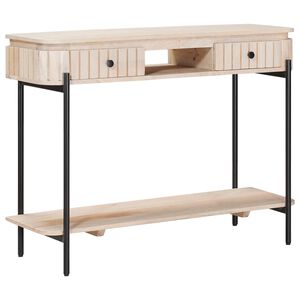 vidaXL K&eacute;zzel k&eacute;sz&iacute;tett kis asztal Feh&eacute;r 100 x 30 x 76 cm
