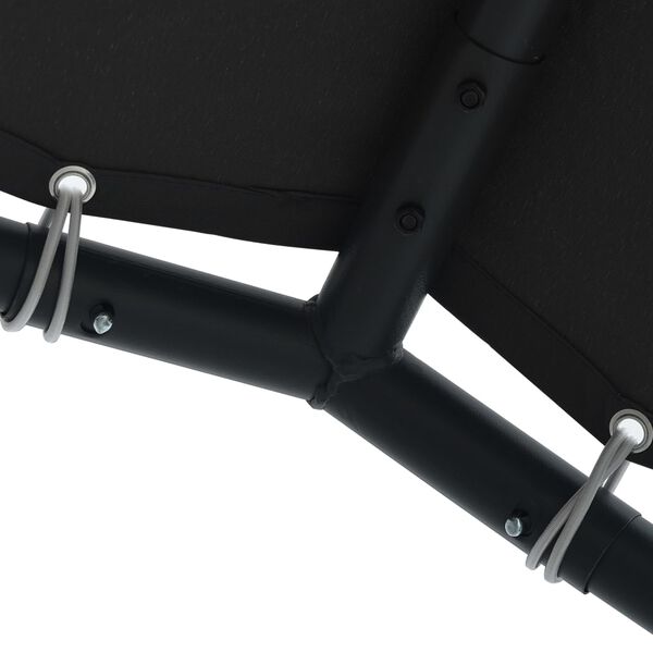 vidaXL antracitsz&uuml;rke kerti ac&eacute;lpavilon v&aacute;szontetővel 3 x 3 m