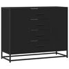 vidaXL fekete szerelt fa t&aacute;lal&oacute;szekr&eacute;ny 92 x 35 x 76 cm