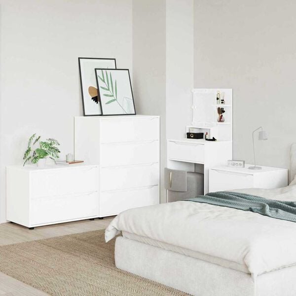 vidaXL T&aacute;rol&oacute;szekr&eacute;ny Feh&eacute;r 80 x 48 x 57 cm Faanyag