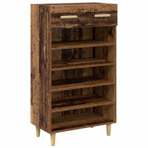 vidaXL Cipőszekr&eacute;ny 60 x 35 x 105 cm Szerelt Fa Antik Fa
