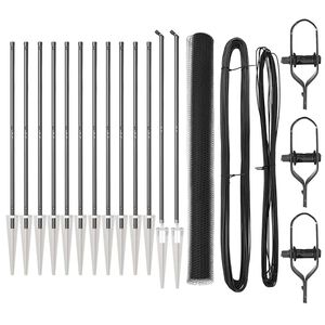 vidaXL Hatsz&ouml;gletű ker&iacute;t&eacute;s oszlopokkal 25 x 1,5 m PVC-bevonatos ac&eacute;l