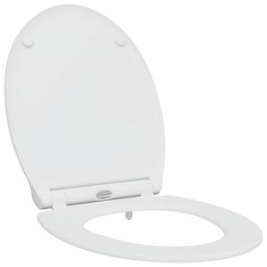 vidaXL WC &uuml;lőke Feh&eacute;r 45,5 x 37,5 x 3,8 cm Duroplast