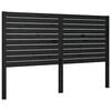 vidaXL fekete t&ouml;m&ouml;r fenyőfa &aacute;gyfejt&aacute;mla 146 x 4 x 100 cm