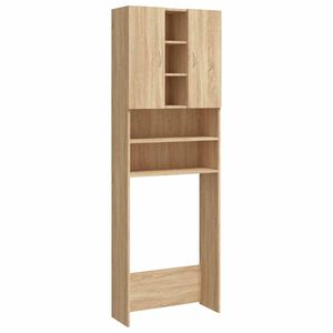 vidaXL sonoma t&ouml;lgy sz&iacute;nű mos&oacute;g&eacute;pszekr&eacute;ny 64 x 25,5 x 190 cm
