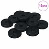 vidaXL alkalmas lapos al&aacute;t&eacute;thez 12 db Fekete &empty;15 x 3 mm PVC kopolimer