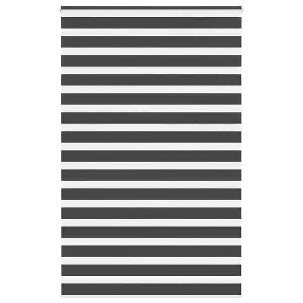 vidaXL zebraf&uuml;gg&ouml;nnyel fekete sz&ouml;vetsz&eacute;less&eacute;g 135,9 cm poli&eacute;szter