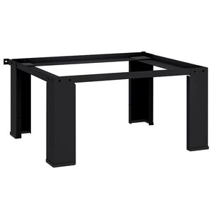 vidaXL Mos&oacute;g&eacute;p Talp Fekete 64 x 55 x 32,5 cm Ac&eacute;l