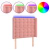 vidaXL r&oacute;zsasz&iacute;n b&aacute;rsony LED-es fejt&aacute;mla 93x16x118/128 cm