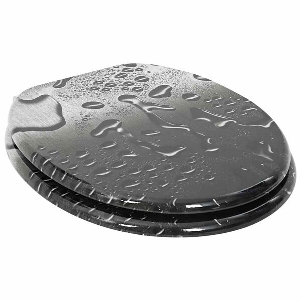 vidaXL L&aacute;gy z&aacute;r&oacute;d&aacute;s&uacute; WC &uuml;lőke Sz&uuml;rke 44 x 38 cm MDF lap